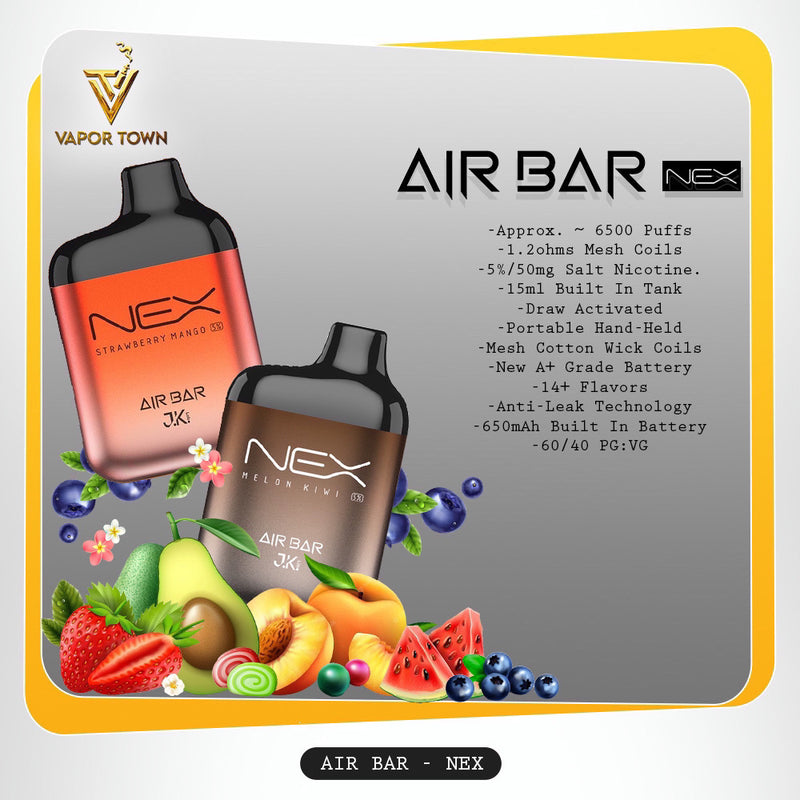 Air Bar NEX Disposable Vape (6500 PUFFS)