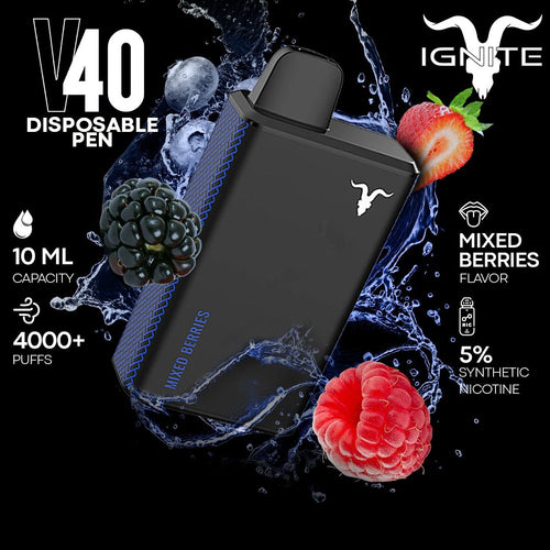IGNITE - V40 DISPOSABLE DEVICE (4000 PUFFS) - Vapetownuae
